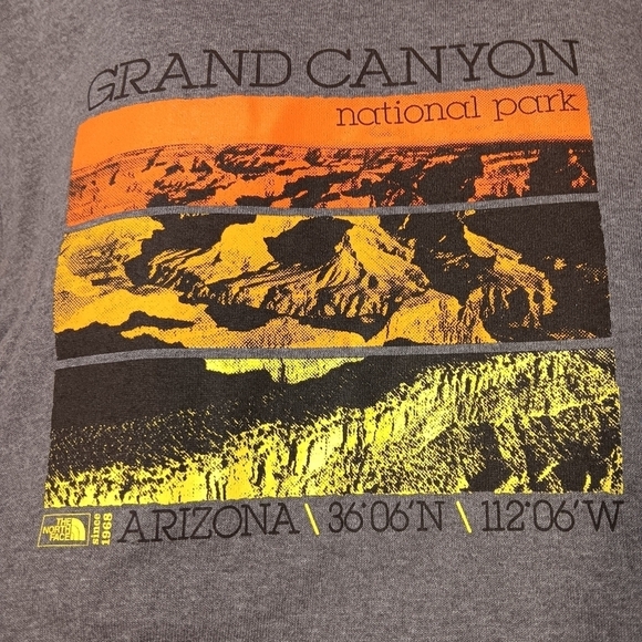 The North Face Grand Canyon National Park Men's Gray T-Shirt Size S - Picture 5 of 6